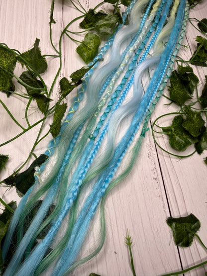 Set of 5, 55-62cm Ocean Breeze Mixed Texture Synthetic Extensions