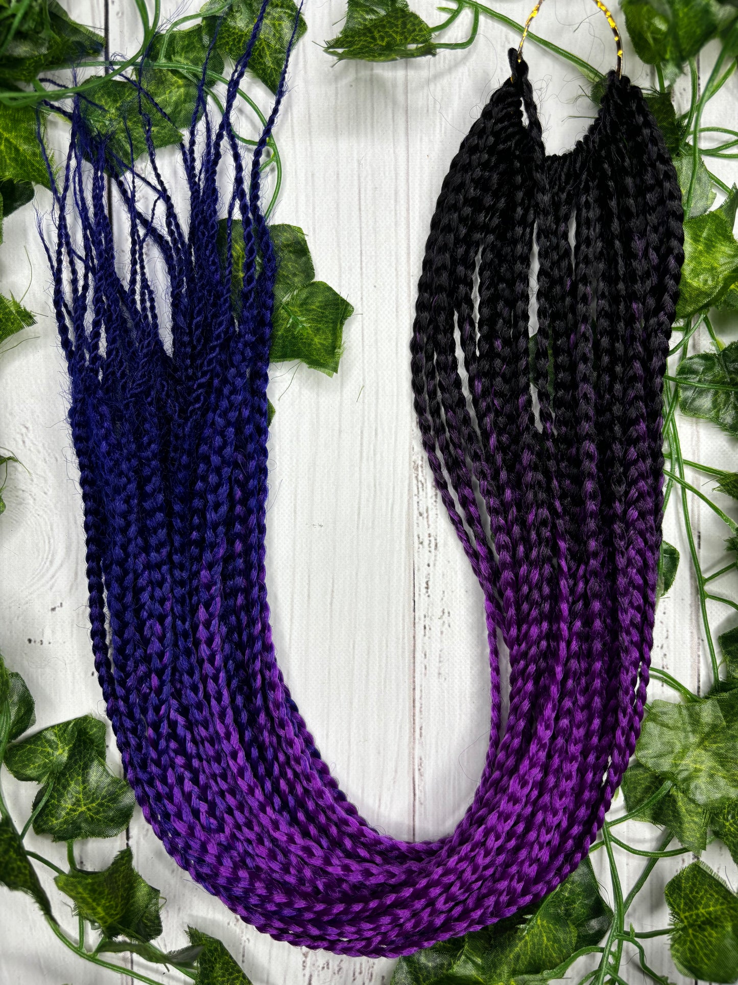 Black - Purple - Navy Reusable Braids