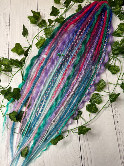 Set of 13, 52-61cm Cosmic Carnival Mixed Texture Synthetic Extensions