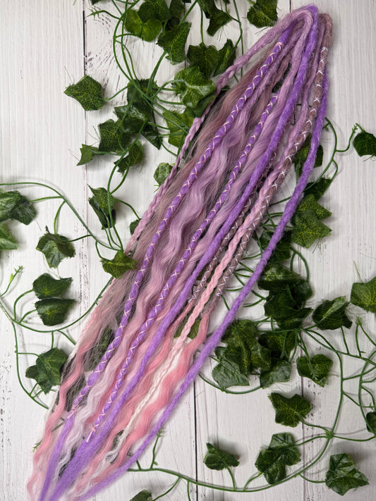 Set of 6, 54-65cm Soft Bloom Mixed Texture Synthetic Extensions