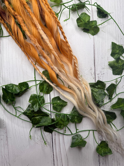 Set of 6, 60-65 Honeycomb Blend Mixed Texture Synthetic Extensions