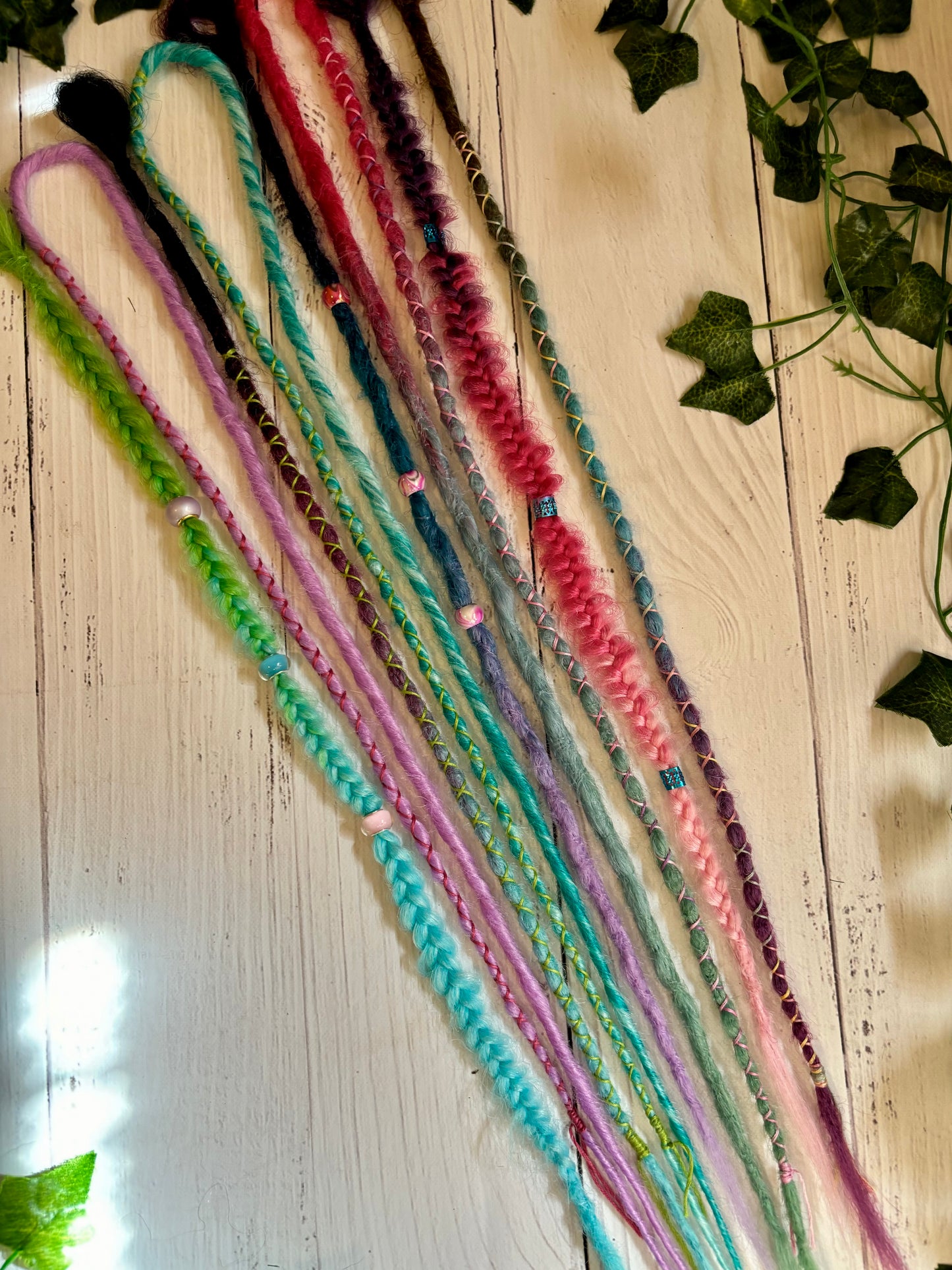 Set of 8, 56-66cm Pastel Mix Synthetic Extensions