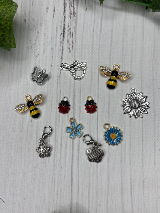 Flower Fields Charm Set