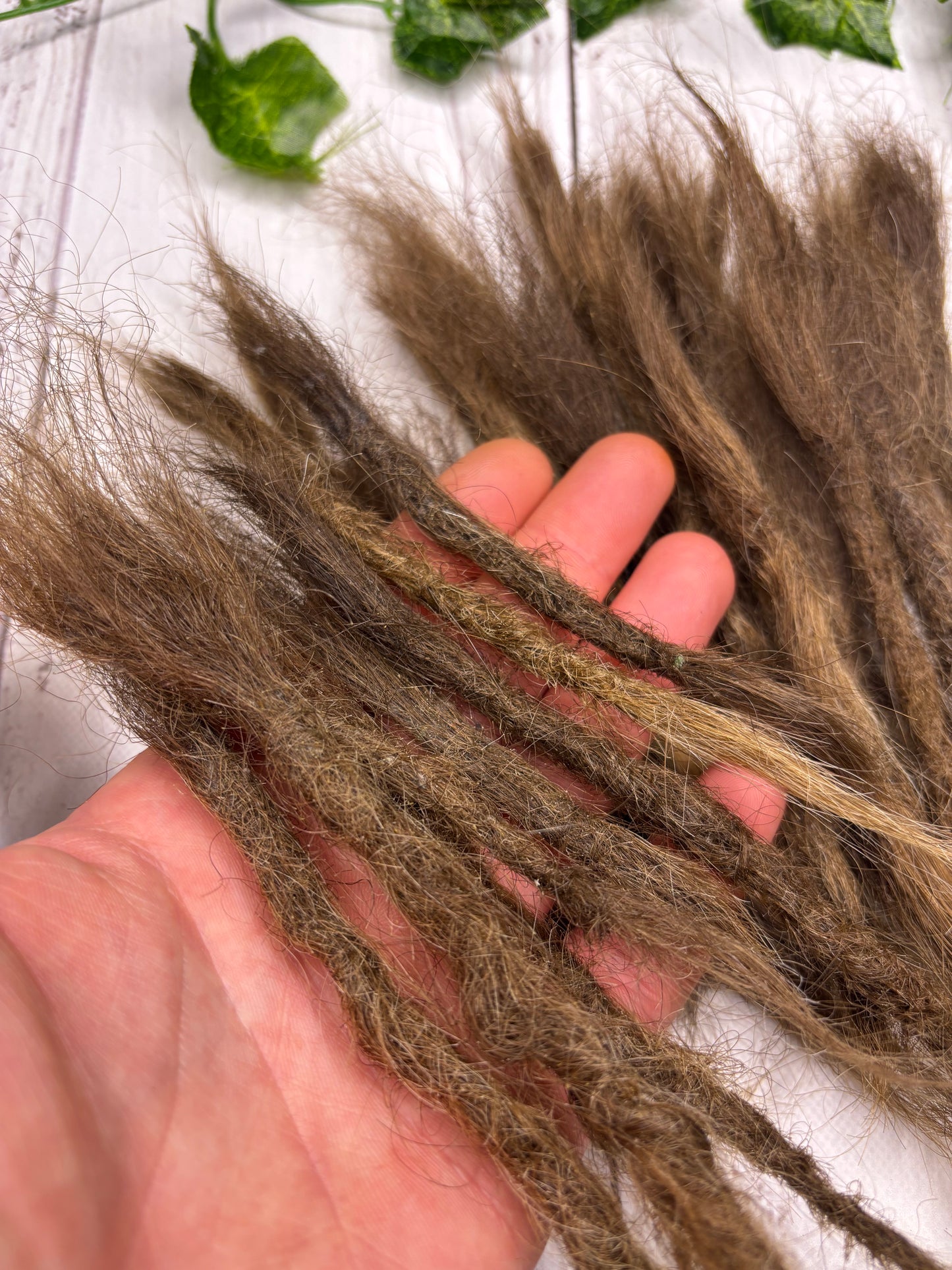 30 Natural Brown Human Hair Dreadlock Extensions