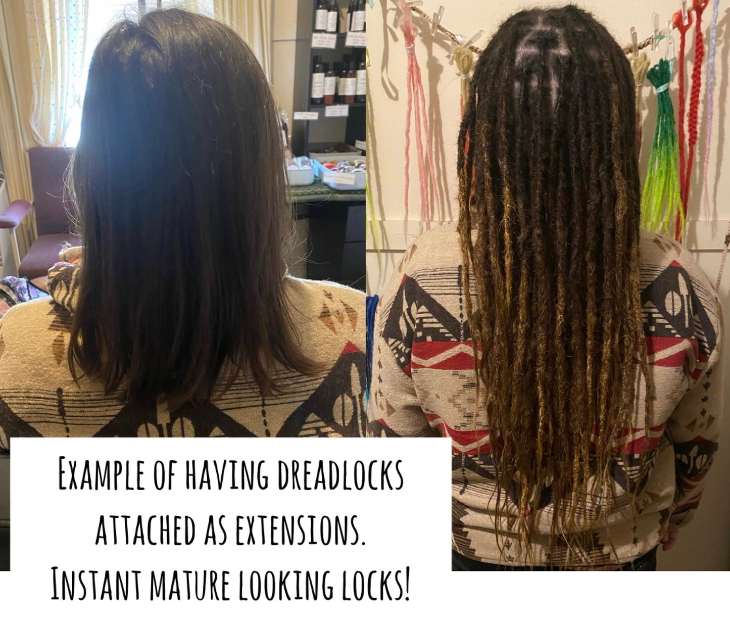 29 Natural Blonde Human Hair Dreadlock Extensions