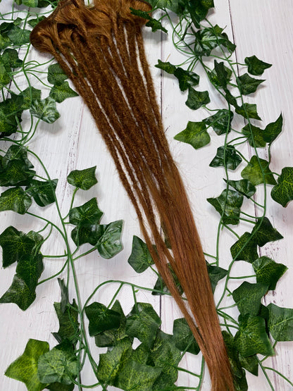 13 Ginger Human Hair Dreadlock Extensions