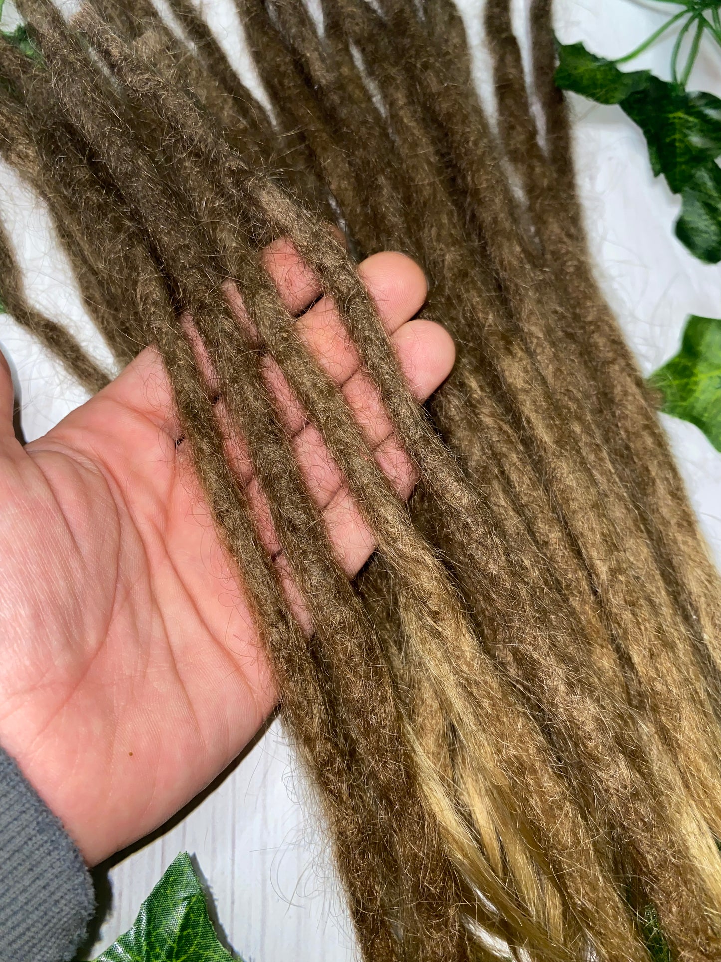 29 Natural Blonde Human Hair Dreadlock Extensions