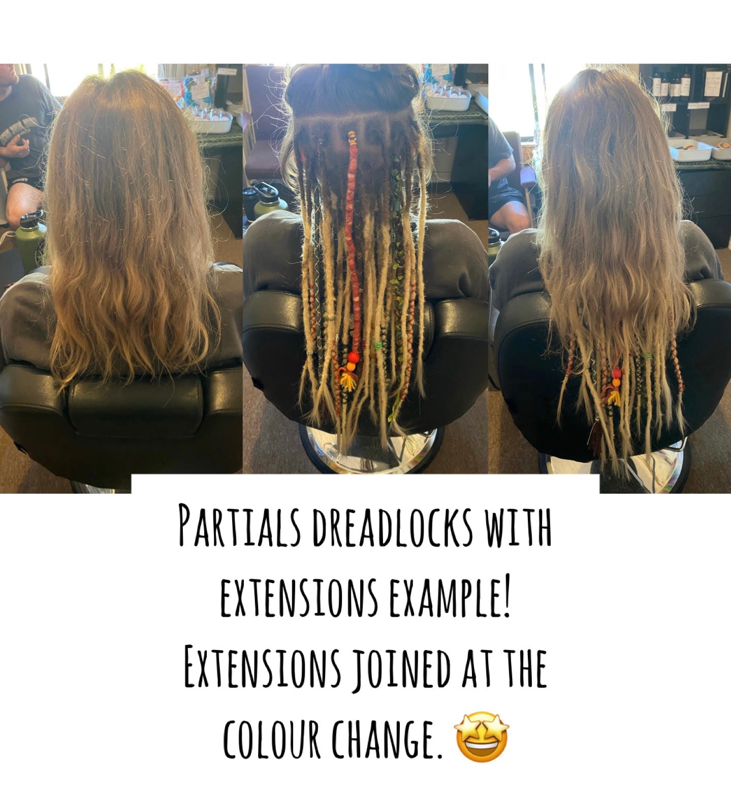 53 Ombre Human Hair Dreadlock Extensions